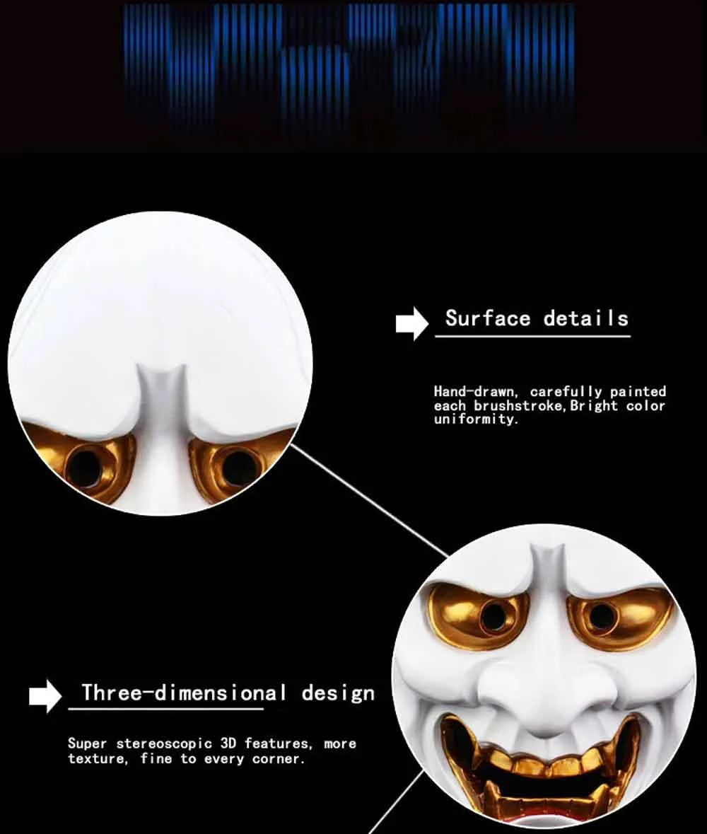 Halloween Mask White Ghost House Ringing Butterfly Ghost Head -  - #tag1#