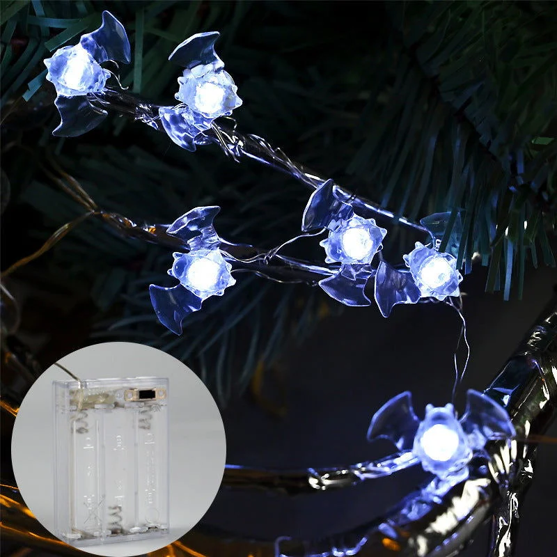 Halloween Modeling Lighting Chain Bat Spider Decorative Colored String Lights -  - #tag1#