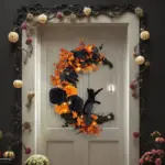 Halloween Moon Cat Garland Ornaments tag1