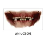 Halloween Mouth Tattoo Stickers Party Horror tag1