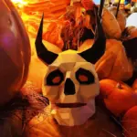 Halloween New Version Of The Devil Skull Creative DIY Mask Paper tag1