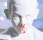 Halloween Nosebleed Candle Ornament Decoration tag1