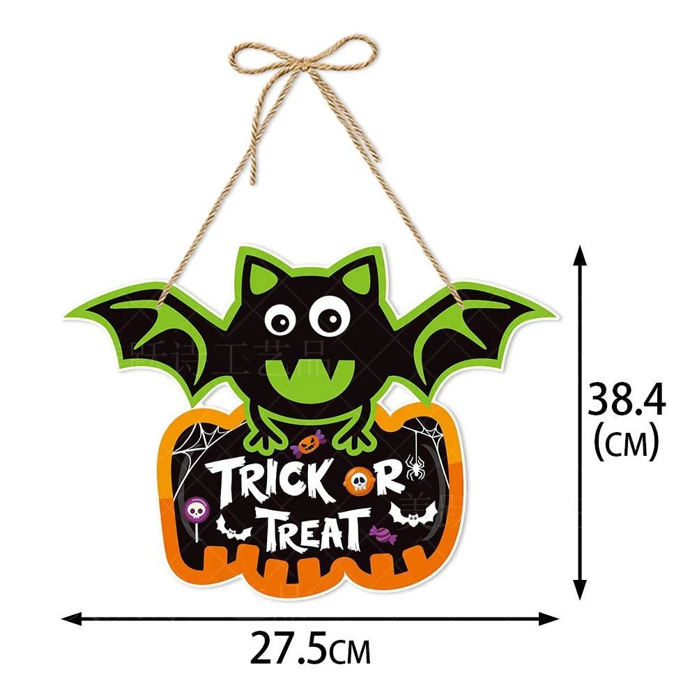 Halloween Party Decoration Pumpkin Bat Door Hanging -  - #tag1#