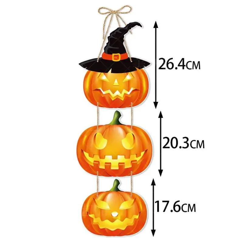 Halloween Party Decoration Pumpkin Bat Door Hanging tag1