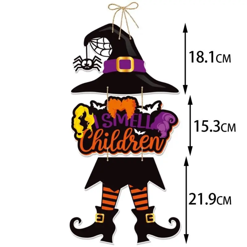 Halloween Party Decoration Pumpkin Bat Door Hanging tag1