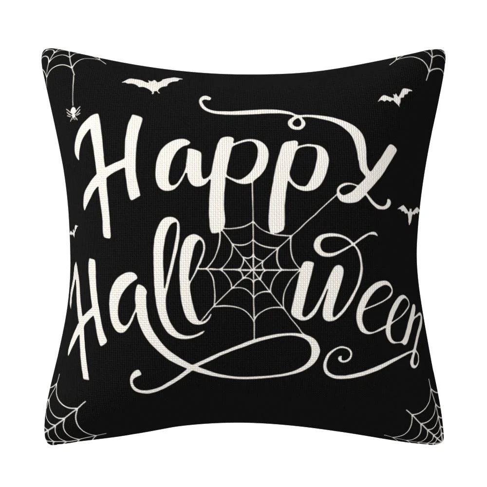 Halloween Pillow Cover Home Decoration Linen Cushion -  - #tag1#