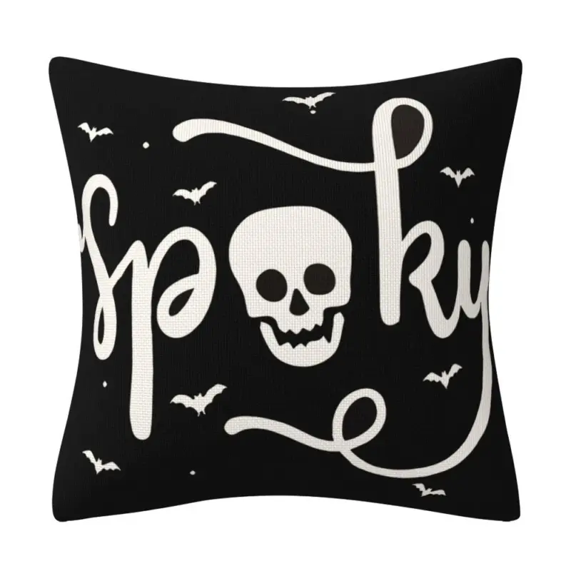 Halloween Pillow Cover Home Decoration Linen Cushion tag1