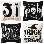 Halloween Pillow Cover Home Decoration Linen Cushion tag1