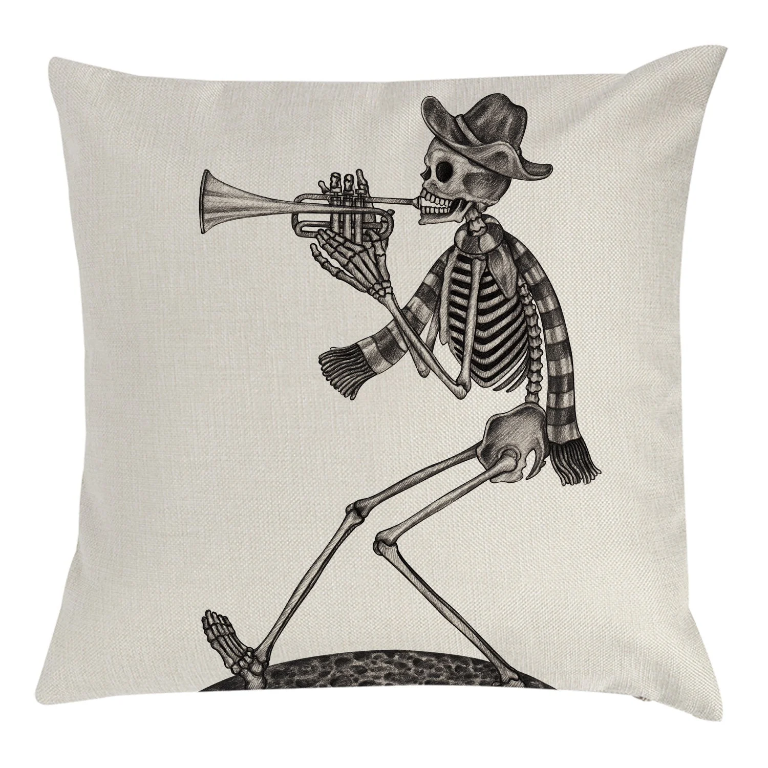 Halloween Pillow Cover Skull Pumpkin Home Sofa And Bedside Waist Cushion Cover -  - #tag1#