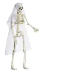 Halloween Plastic Skull Ghost Skeleton Decoration Props tag1