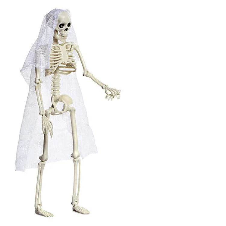 Halloween Plastic Skull Ghost Skeleton Decoration Props -  - #tag1#