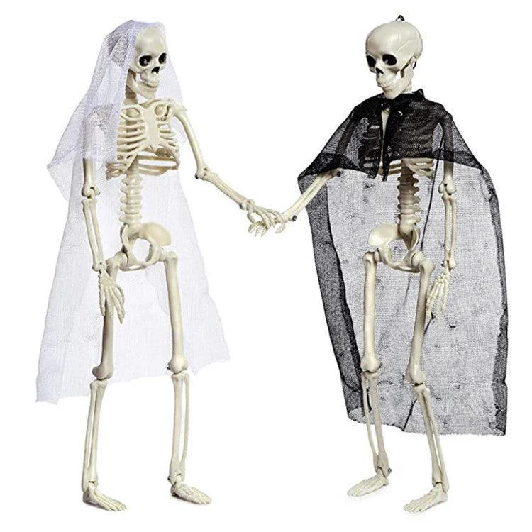 Halloween Plastic Skull Ghost Skeleton Decoration Props -  - #tag1#