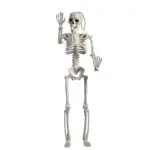 Halloween Plastic Skull Skeleton Model Scene Arrangement tag1