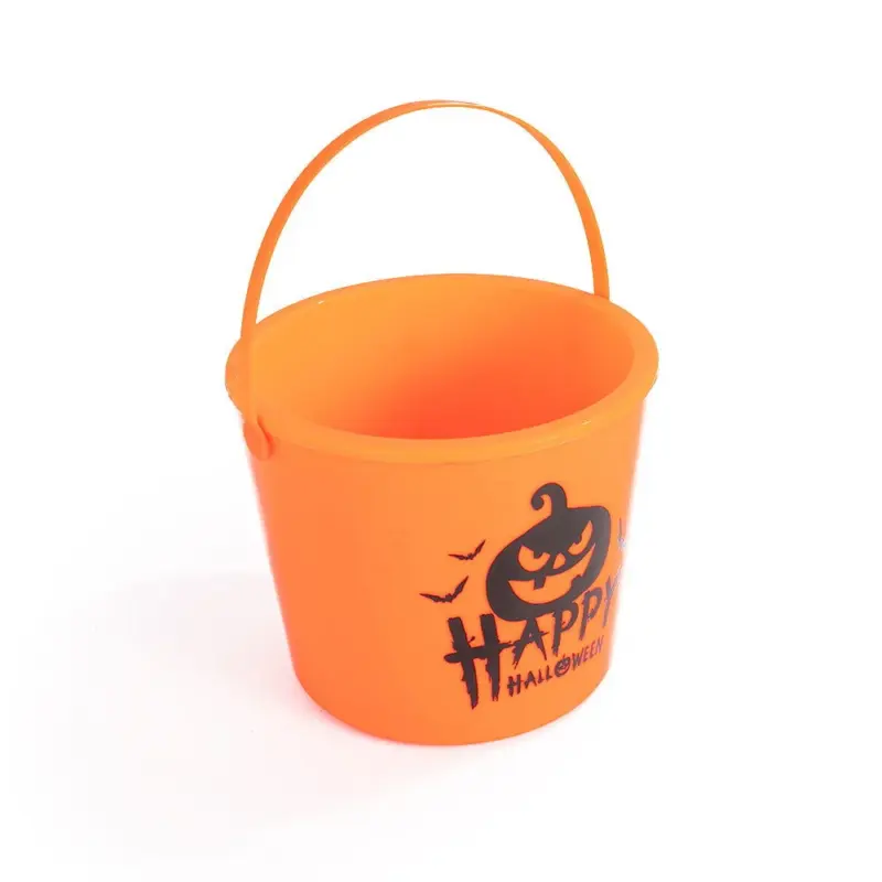 Halloween Portable Glowing Pumpkin Bucket tag1