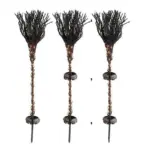 Halloween Pre lit Broom Venue Decoration Props tag1