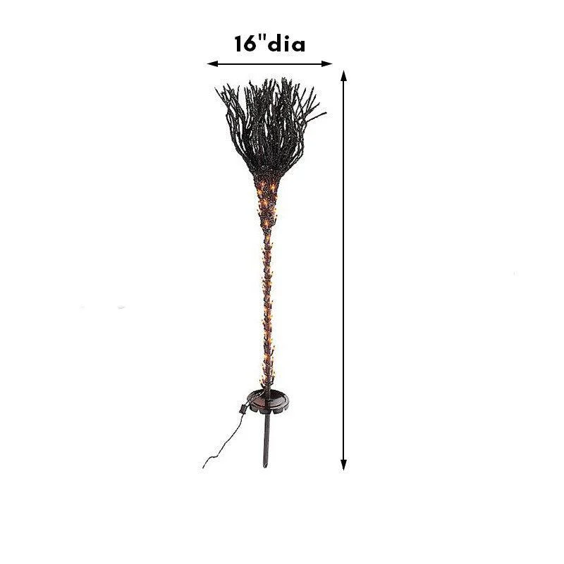 Halloween Pre-lit Broom Venue Decoration Props -  - #tag1#