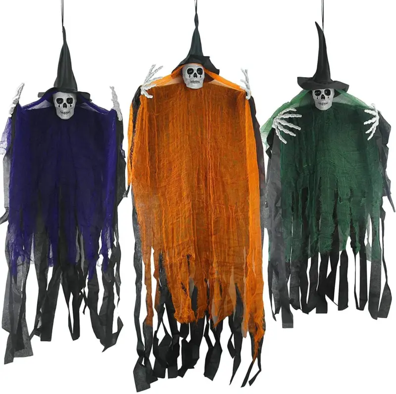 Halloween Props Crying Witch Set Horror Pendant tag1