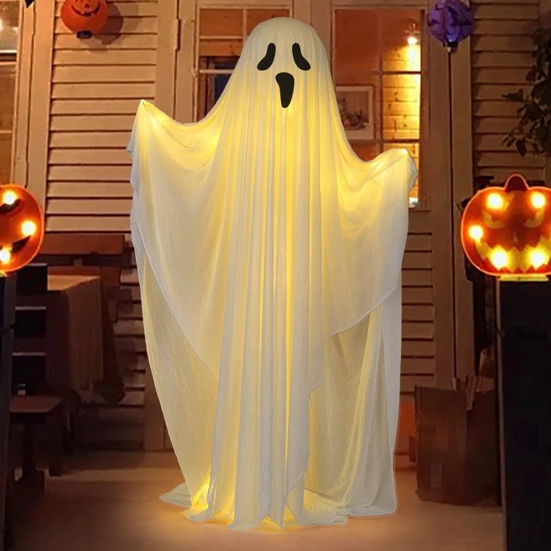 Halloween Props Luminous White Ghost Outdoor Decoration Ornaments -  - #tag1#