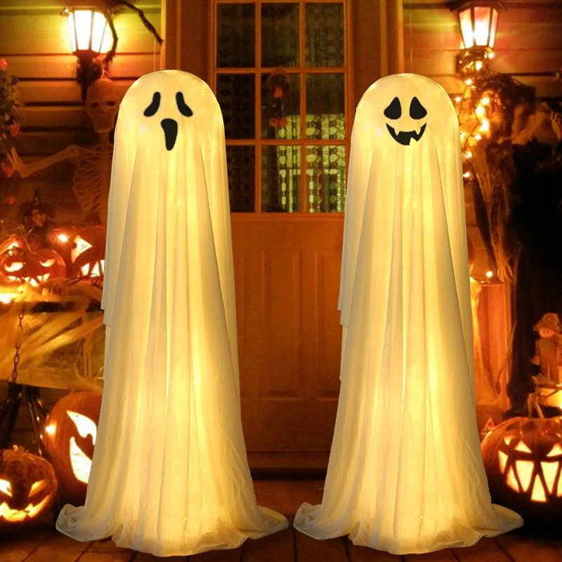 Halloween Props Luminous White Ghost Outdoor Decoration Ornaments -  - #tag1#