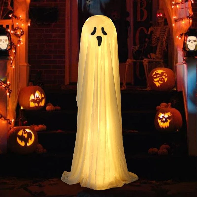 Halloween Props Luminous White Ghost Outdoor Decoration Ornaments -  - #tag1#