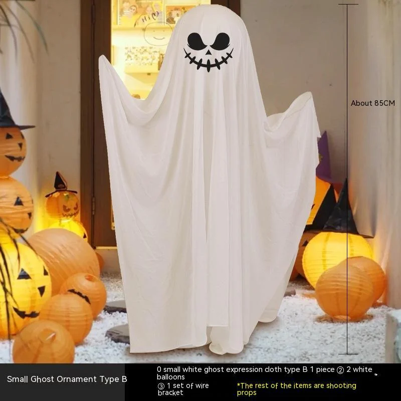 Halloween Props Luminous White Ghost Outdoor Decoration Ornaments -  - #tag1#