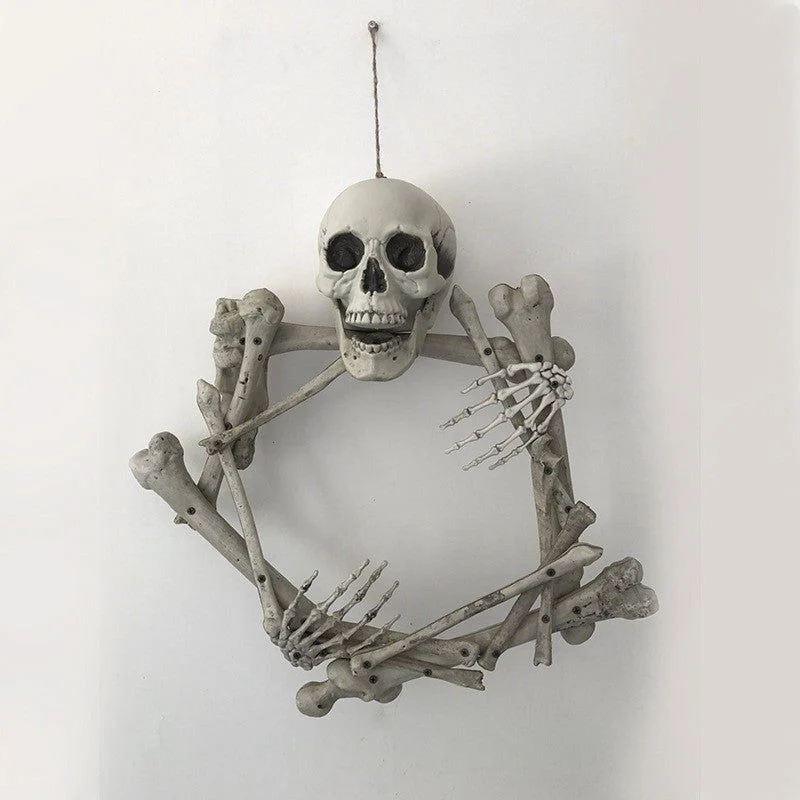 Halloween Props Plastic Skull Skeleton Garland -  - #tag1#