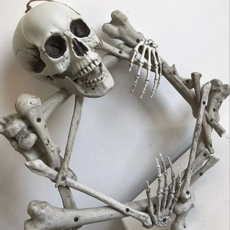 Halloween Props Plastic Skull Skeleton Garland -  - #tag1#