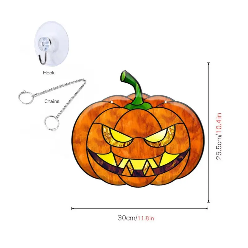 Halloween Pumpkin Bat Ghost Acrylic Hang Decorations tag1