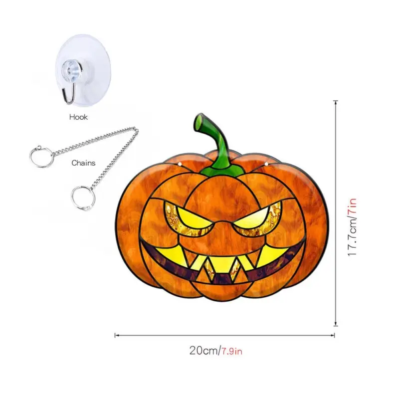 Halloween Pumpkin Bat Ghost Acrylic Hang Decorations tag1