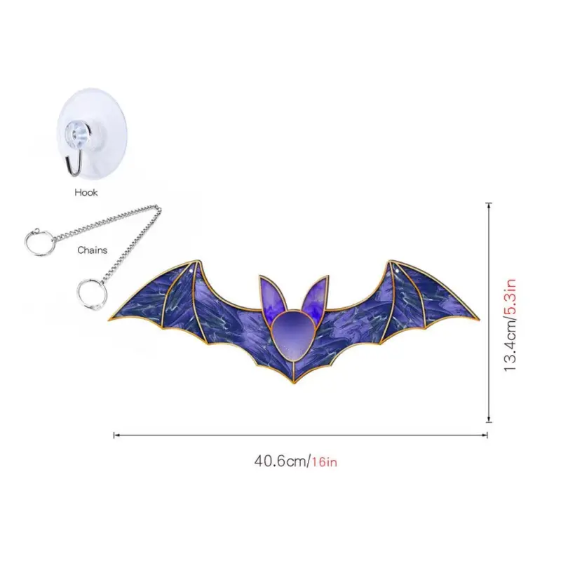 Halloween Pumpkin Bat Ghost Acrylic Hang Decorations tag1