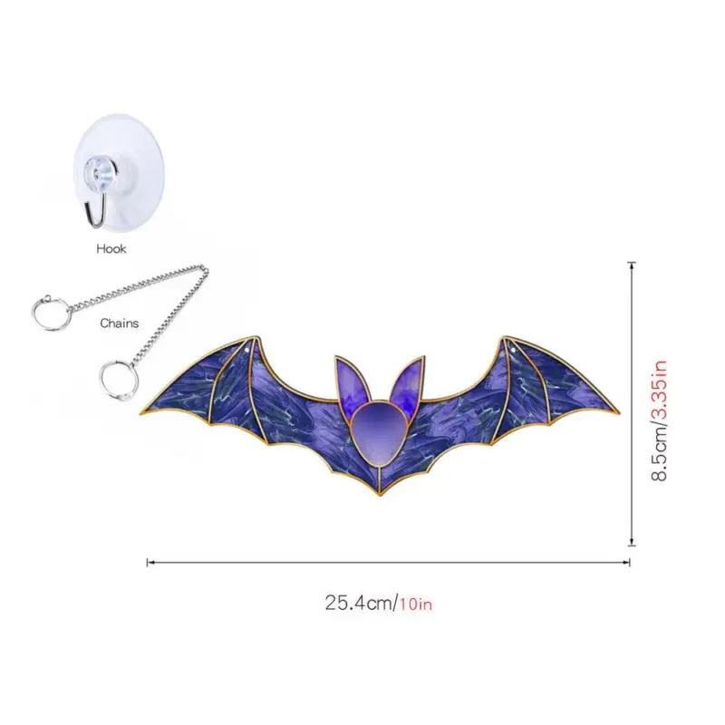 Halloween Pumpkin Bat Ghost Acrylic Hang Decorations tag1