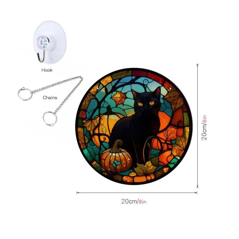 Halloween Pumpkin Bat Ghost Acrylic Hang Decorations tag1