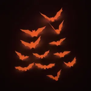 Halloween Pumpkin Bat Shape Craft Hanging Decoration