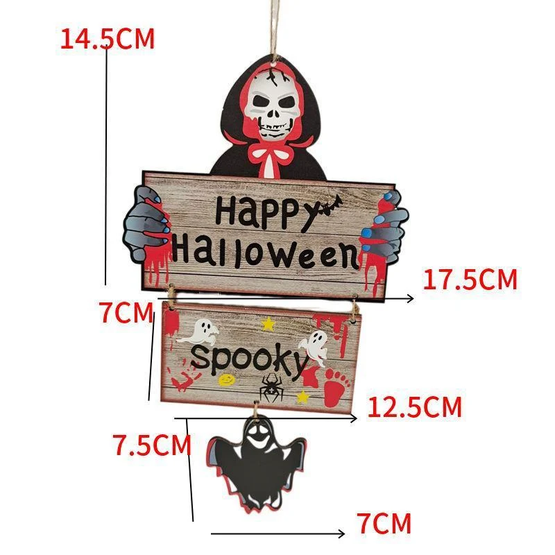 Halloween Pumpkin Bat Shape Craft Hanging Decoration -  - #tag1#