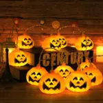 Halloween Pumpkin Battery Atmosphere Decoration Lights tag1