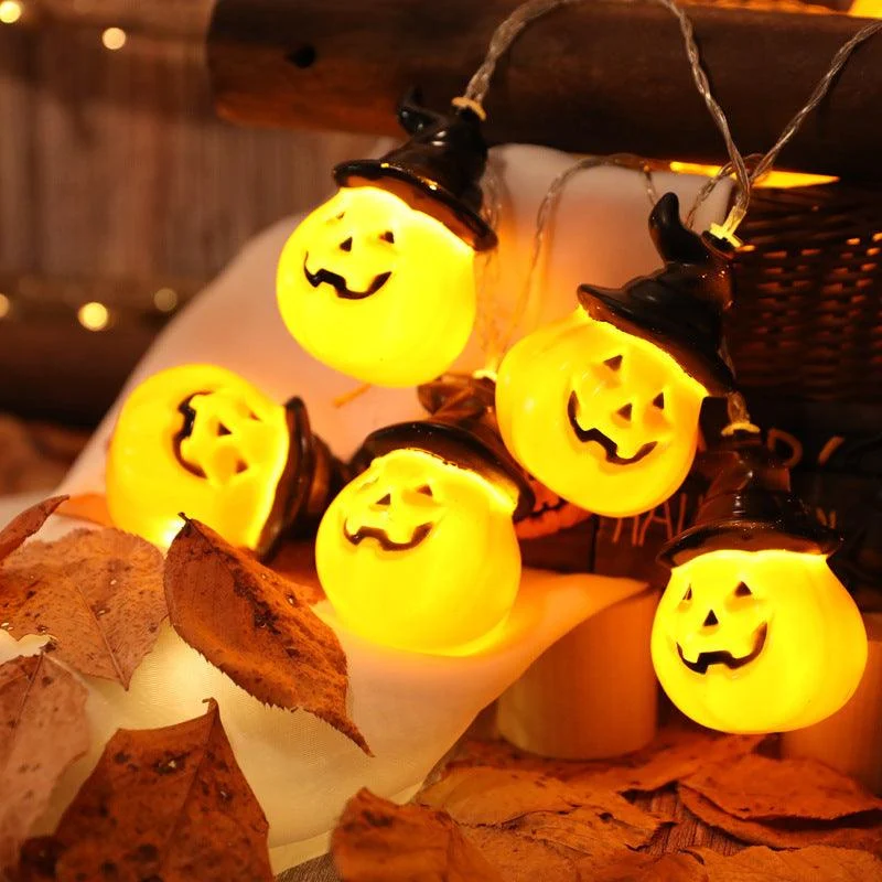 Halloween Pumpkin Battery Atmosphere Decoration Lights -  - #tag1#