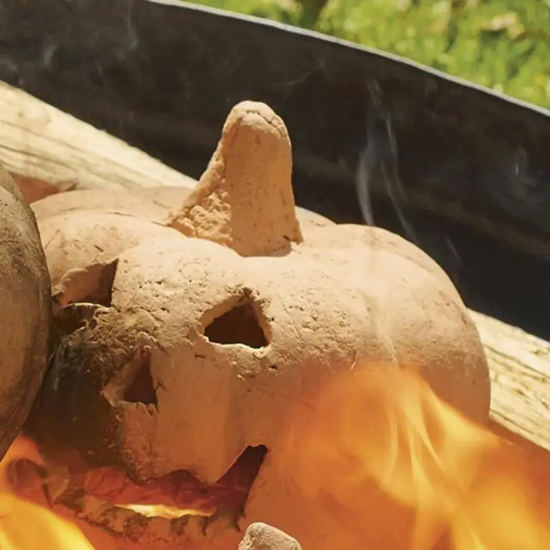 Halloween Pumpkin Campfire Stove Barbecue Party Decoration tag1