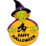 Halloween Pumpkin Car Pendant Acrylic Flat Ornament tag1