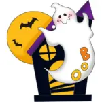 Halloween Pumpkin Car Pendant Acrylic Flat Ornament tag1