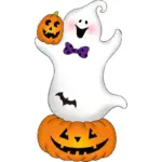 Halloween Pumpkin Car Pendant Acrylic Flat Ornament tag1