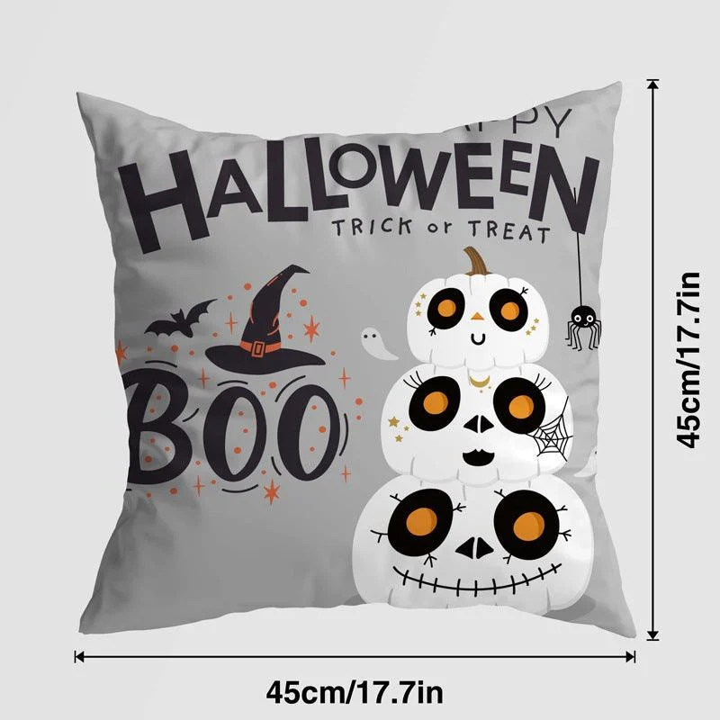 Halloween Pumpkin Castle Pillow Cover -  - #tag1#