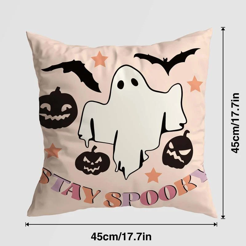 Halloween Pumpkin Castle Pillow Cover -  - #tag1#