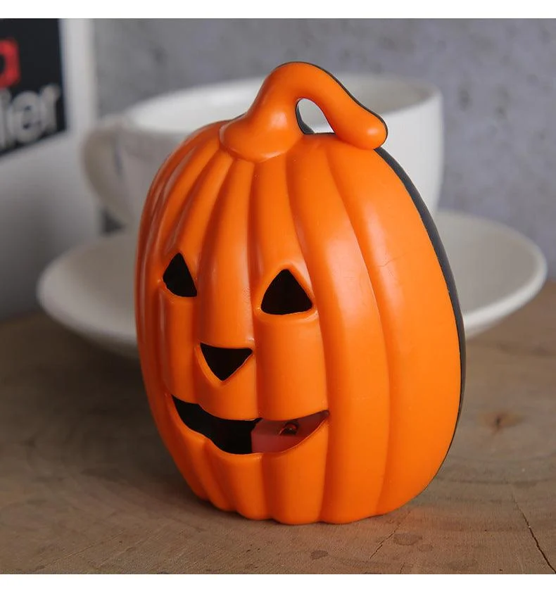Halloween Pumpkin Decoration Children's Portable Lamp Cage Luminous Bucket Props -  - #tag1#