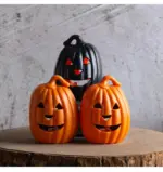 Halloween Pumpkin Decoration Children s Portable Lamp Cage Luminous Bucket Props tag1
