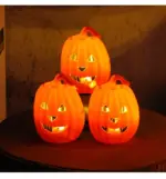 Halloween Pumpkin Decoration Children s Portable Lamp Cage Luminous Bucket Props tag1