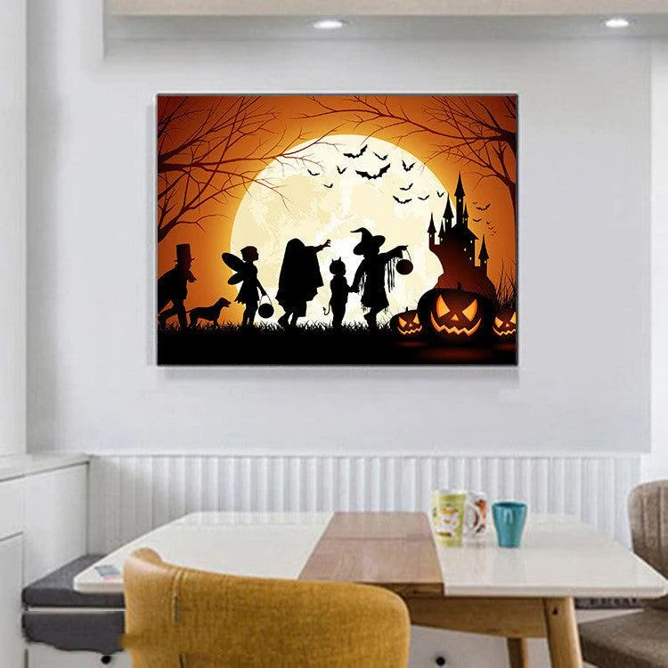 Halloween Pumpkin Diy Full Diamond 5D Diamond Painting -  - #tag1#