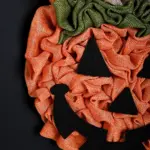 Halloween Pumpkin Garland Hand woven Party Layout Props Pendant tag1