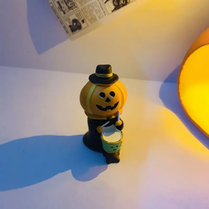 Halloween Pumpkin House Fashion Play Doll Gift Table Decorative Ornaments tag1
