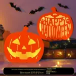 Halloween Pumpkin Lamp Children s Portable Lantern Luminous Ornaments Kindergarten Scene Decorative Ornaments Desktop tag1