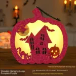 Halloween Pumpkin Lamp Children s Portable Lantern Luminous Ornaments Kindergarten Scene Decorative Ornaments Desktop tag1